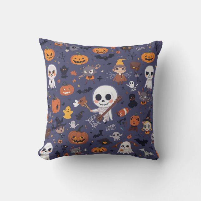 Titel Suggestie: Schattig & Spooky Fun Halloween Kussen (Voorkant)