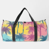 Titel: "Sunset Palms Reizen Plunjezak (Achterkant)