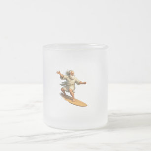 Titel surfen Mozes grappige bijbelse kunst bevrore Matglas Koffiemok