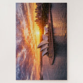 Titel Sydney Opera House Zonsondergang Luchtfotogr Legpuzzel (Verticaal)