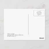 Titel:  Te hoog teken: "Ga terug naar beneden." Briefkaart (Achterkant)