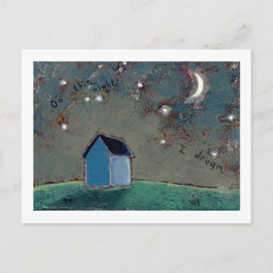 Titel: Tiny Art #593 - Stars Moederhuis droom Briefkaart