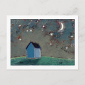 Titel: Tiny Art #593 - Stars Moederhuis droom Briefkaart (Voorkant)