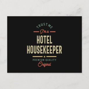 Titel titel Hotel Housekeeper Briefkaart
