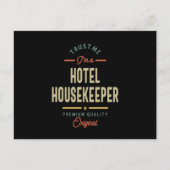 Titel titel Hotel Housekeeper Briefkaart (Voorkant)