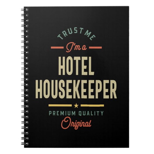 Titel titel Hotel Housekeeper Notitieboek (Voorkant)
