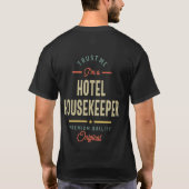 Titel titel Hotel Housekeeper T-shirt (Achterkant)