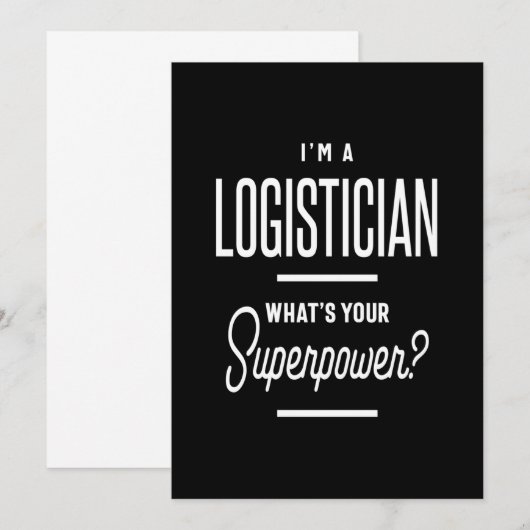 Titel titel Logisticien Kaart (Voorkant / Achterkant)