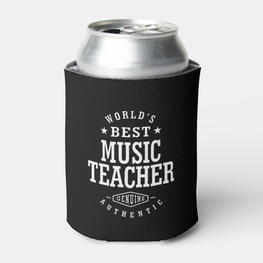 Titel titel muziekdocent blikjeskoeler (Blikje Voorkant)