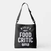 Titel titel van levensmiddelkritiek werk Cadeau Crossbody Tas (Achterkant)