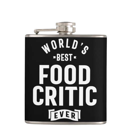 Titel titel van levensmiddelkritiek werk Cadeau Heupfles (Voorkant)