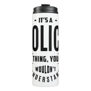 Titel titel van politietaak thermosbeker