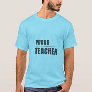 Titel typografie ontwerp voor trotse leraar t-shirt