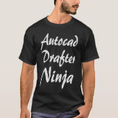 Titel van Autocad Drafter-beroepswerkzaamheden T-shirt (Voorkant)