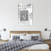 Titel van de eerste editie van "Essais" Canvas Afdruk (Insitu (Slaapkamer))