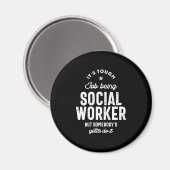 Titel van de functie van maatschappelijk werkers magneet (Voorkant / Achterkant)