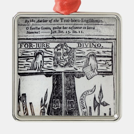 Titel van het eerste boek "Jure" Metalen Ornament (Voorkant)