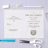 Titel van het Franse Opera-programma Pagina Tissuepapier (Craft)