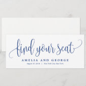 Titel van het stoelenplan - Kaart van de kalligraf (Voorkant / Achterkant)