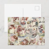  titel van mevrouw Tiggy Winkle Rustic Collage Briefkaart (Voorkant / Achterkant)