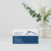 Titel Visitekaartjes bedrijf (Staand voorkant)