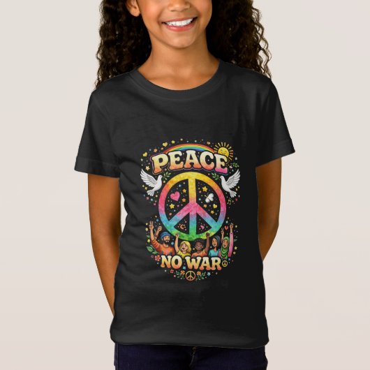 Titel: Vrede boven Oorlog T-shirt (Voorkant)