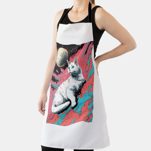 **Titel:**"Whiskered Whimsy: Feline Frenzy print" Schort (Insitu)