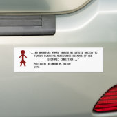 TITEL X FINANCIERING BUMPERSTICKER (Op auto)