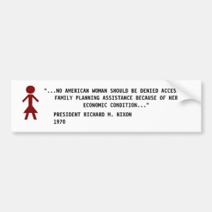 TITEL X FINANCIERING BUMPERSTICKER