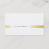 Titelbalk (goud) visitekaartje (Achterkant)