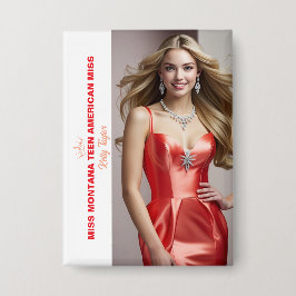 Titelfoto-knop voor schoonheidswedstrijden - Recht Button