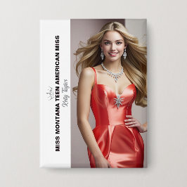 Titelfoto-knop voor schoonheidswedstrijden - Recht Button