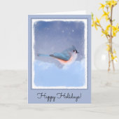 Titelmatige muisverf - Oorspronkelijke vogelkunst Kaart (Gele Bloem)