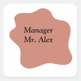 Titelnaam Vierkante Sticker