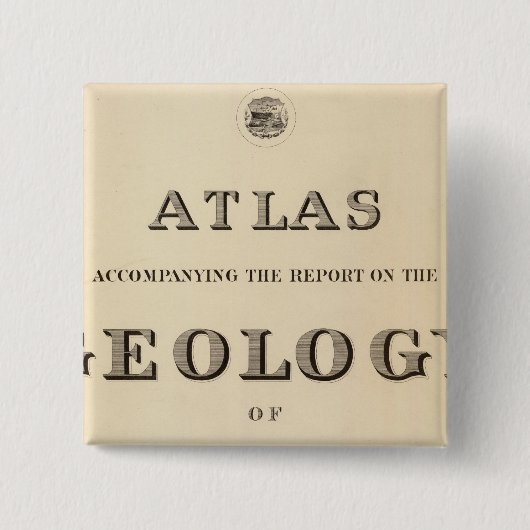 Titelpagina Atlas Vierkante Button 5,1 Cm (Voorkant)