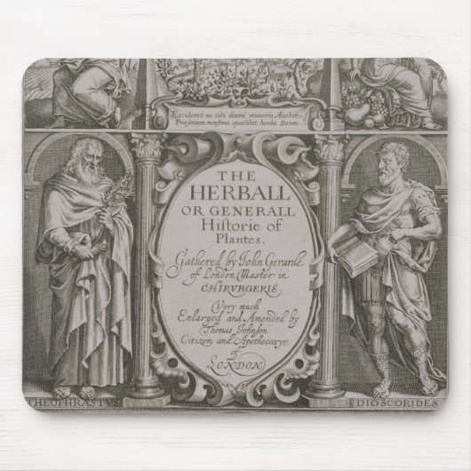 Titelpagina bij de tweede editie van "The Herball" Muismat (Voorkant)