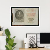 Titelpagina en portret frontistiek van de auteur poster (Thuiskantoor)