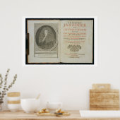 Titelpagina en portret frontistiek van de auteur poster (Keuken)