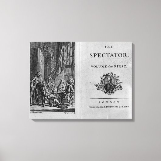 Titelpagina van eerste volume verzameld canvas afdruk (Voorkant)