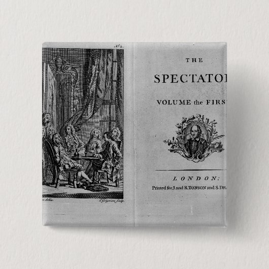 Titelpagina van eerste volume verzameld vierkante button 5,1 cm (Voorkant)