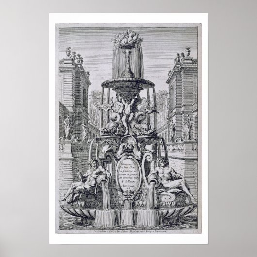 Titelpagina van 'fontein and Waterjets in the Ita' Poster (Voorkant)