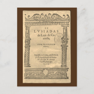 Titelpagina van Os Lusíadas - 1572 ed Briefkaart
