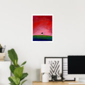 Titelrecht: Ambitieus ~ Mooi drijvend huis Poster (Thuiskantoor)