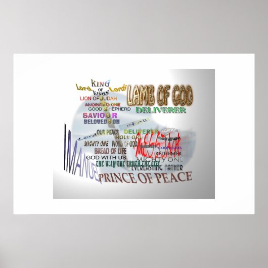 Titels van Jezus Christus Poster (Voorkant)