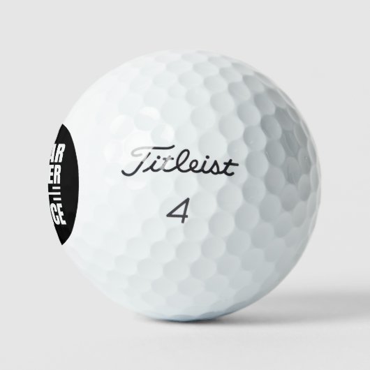 Titelspeler golfballen boven par (Logo)