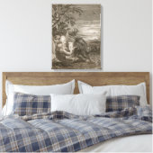 Tithonus, Aurora's man, veranderde in een Grasshop Canvas Afdruk (Insitu (Slaapkamer))
