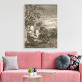 Tithonus, Aurora's man, veranderde in een Grasshop Canvas Afdruk (Insitu (Woonkamer))
