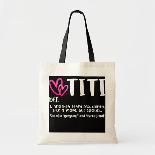 titi definitie beste woordenboek vrouw tote bag (Voorkant)