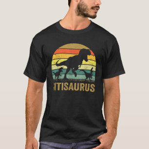 Titi Dinosaur T Rex Titisaurus 2 kinder familie ma T-shirt