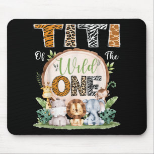 Titi of the Wild One 1st Birthday Safari Oerwoud W Muismat